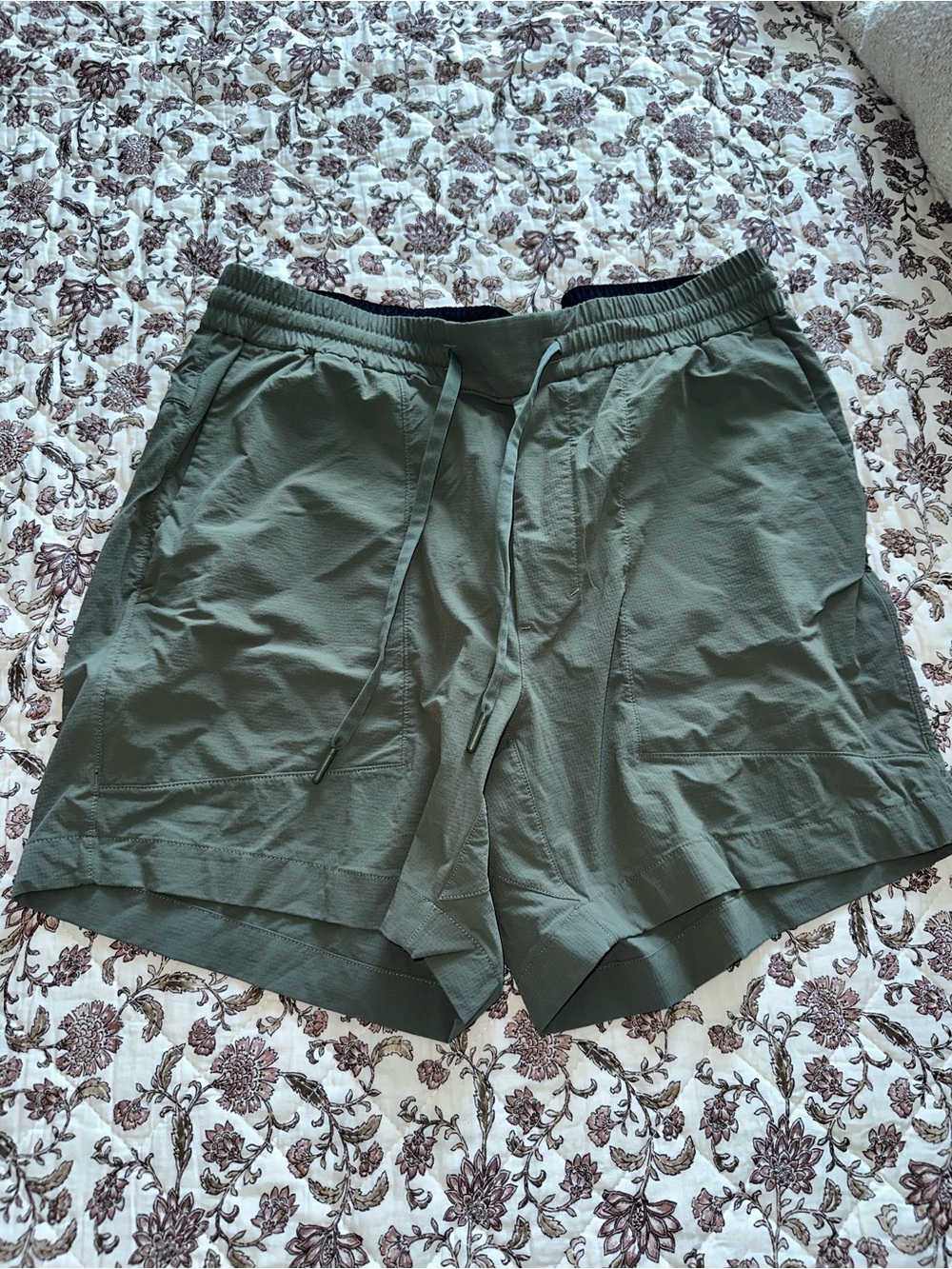 lululemon athletica Olive Green Performance Drawstring Shorts